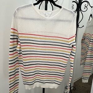 Downeast Women's Striped Sweater.  #003